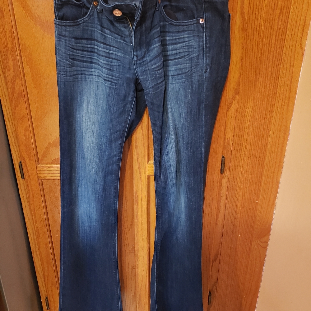 Express dark denium wash jeans size 4 excellent used condition